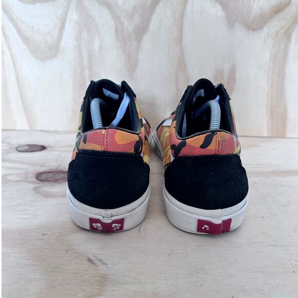 Vans Off The Wall - Old Skool Supreme Camo - Sneakers - Orange/Black - Men's -11 - Picture 6 of 9